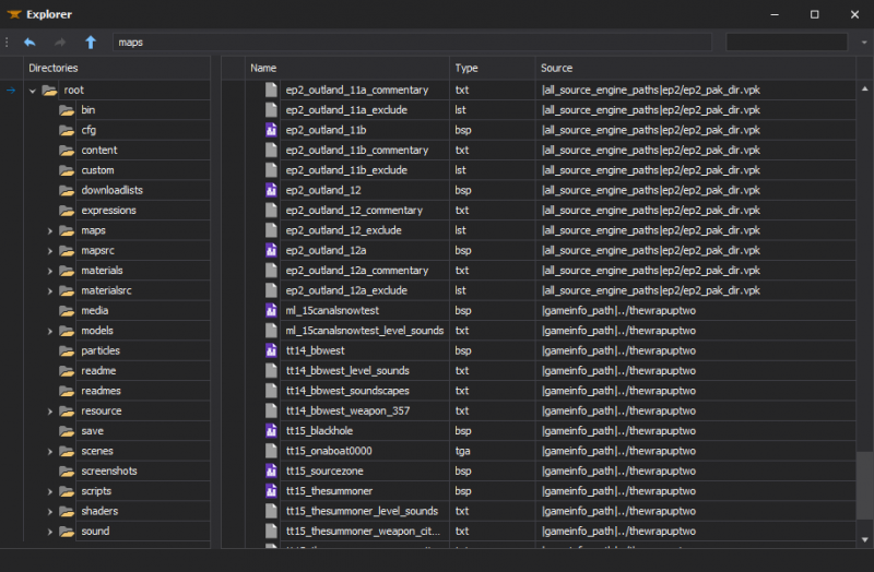 File explorer
