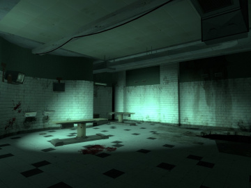A grim surgery room.